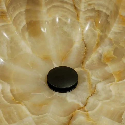 Раковины и мебель из оникса Honey Onyx — рисунок камня внутри раковины Фото 8